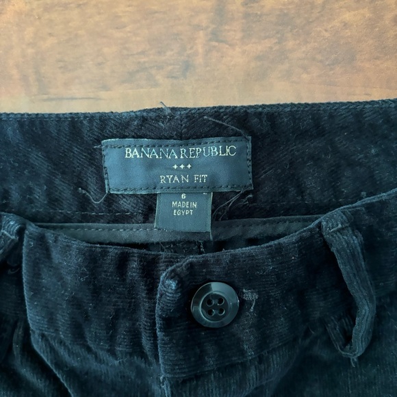 Banana Republic Size 6 Black Ryan Fit Cotton Corduroy Skinny Jeans - Picture 9 of 12
